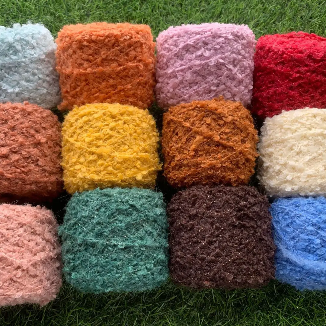 Wholesale xiangfeng wool loop yarn hand-mixed yarn coarse wool handmade DIY scarf sweater crocheted yarn