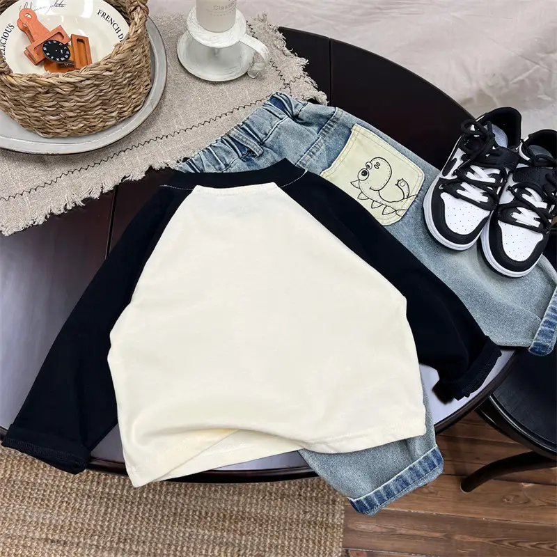 2026 Spring T-Shirt for Boys with Cute Dog Print - Image 3