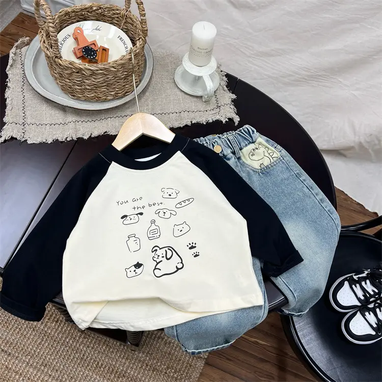2026 Spring T-Shirt for Boys with Cute Dog Print — feature 5