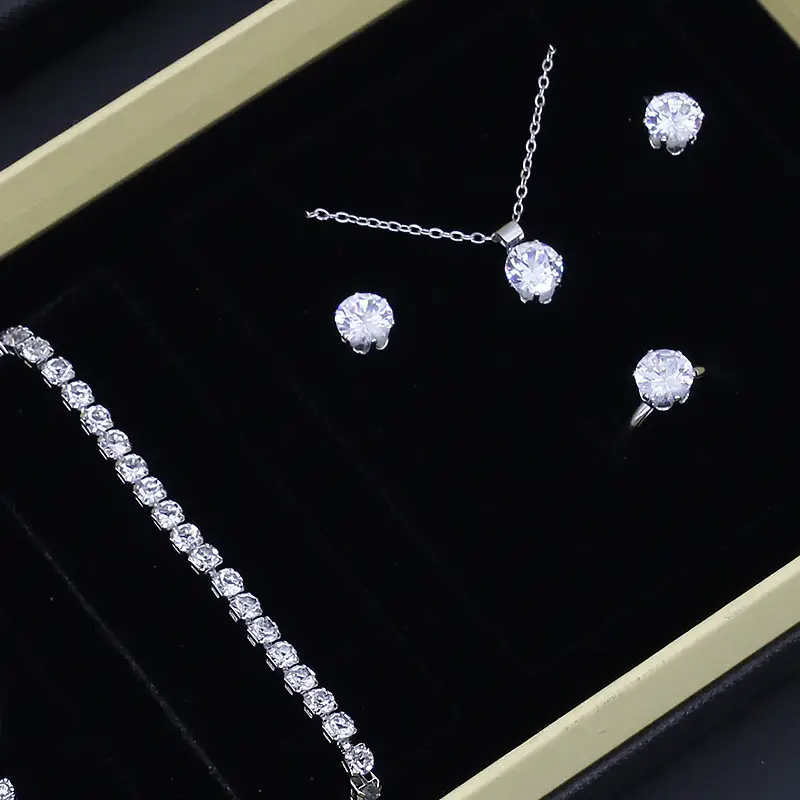 Women's Quartz Watch with Diamond Earrings & Bracelet Set — feature 7