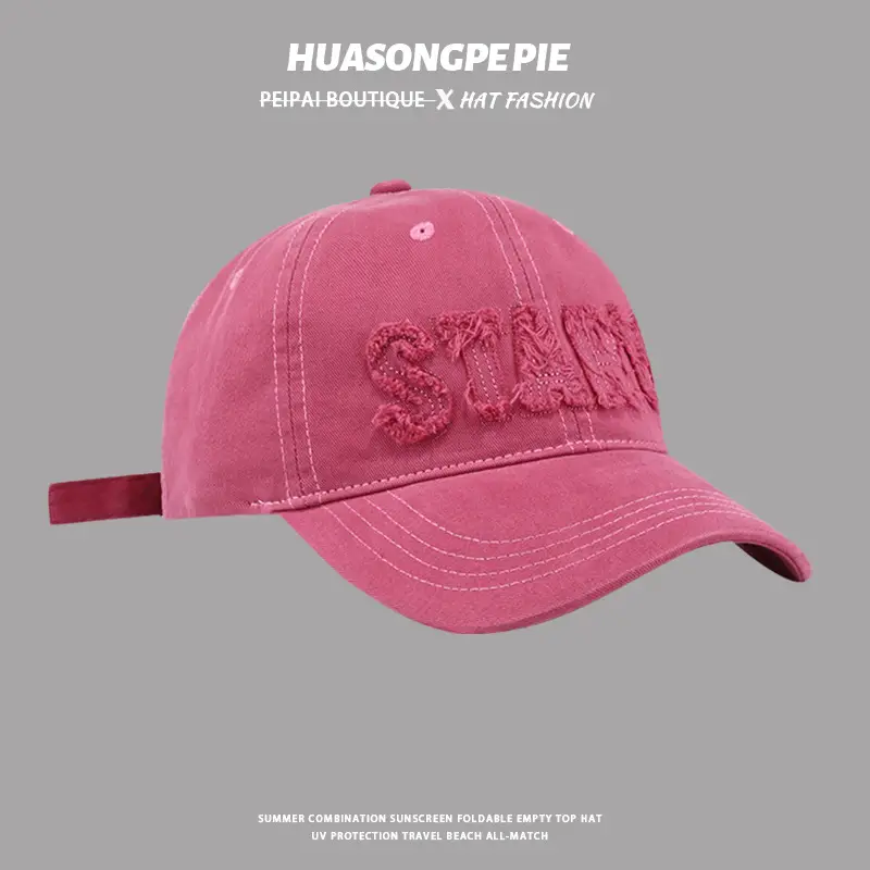 Women Embroidered Baseball Cap Dark Grey Wide Brim — feature 8