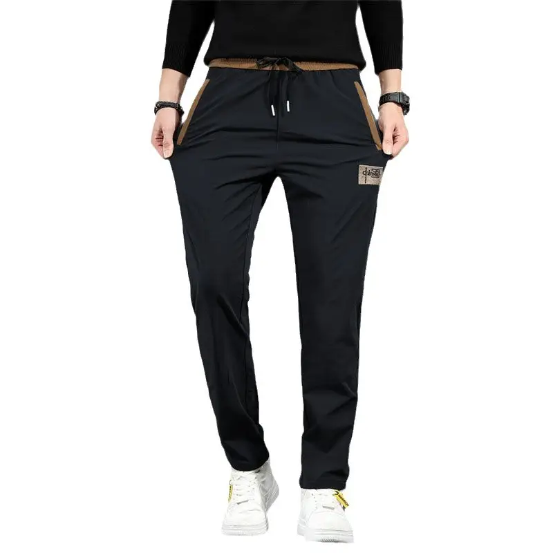 Men's Black Two-Pack Casual Pants Autumn Wear - Image 29