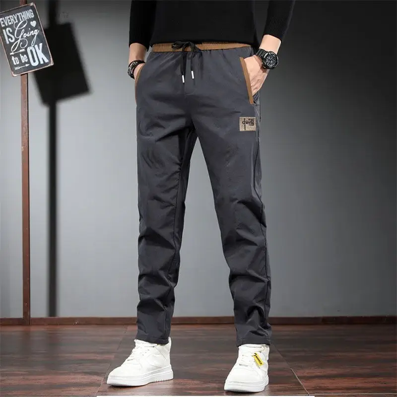 Men's Black Two-Pack Casual Pants Autumn Wear - Image 23