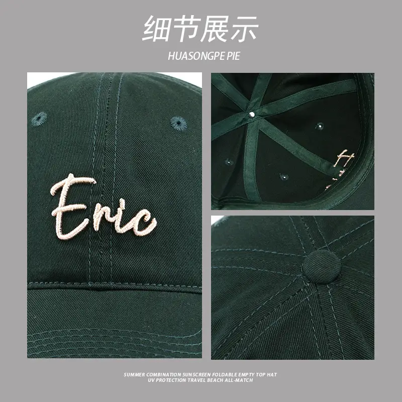 Eric Embroidered Black Women's Baseball Cap - Image 9