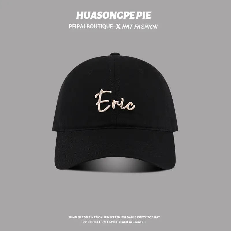 Eric Embroidered Black Women's Baseball Cap - Image 5
