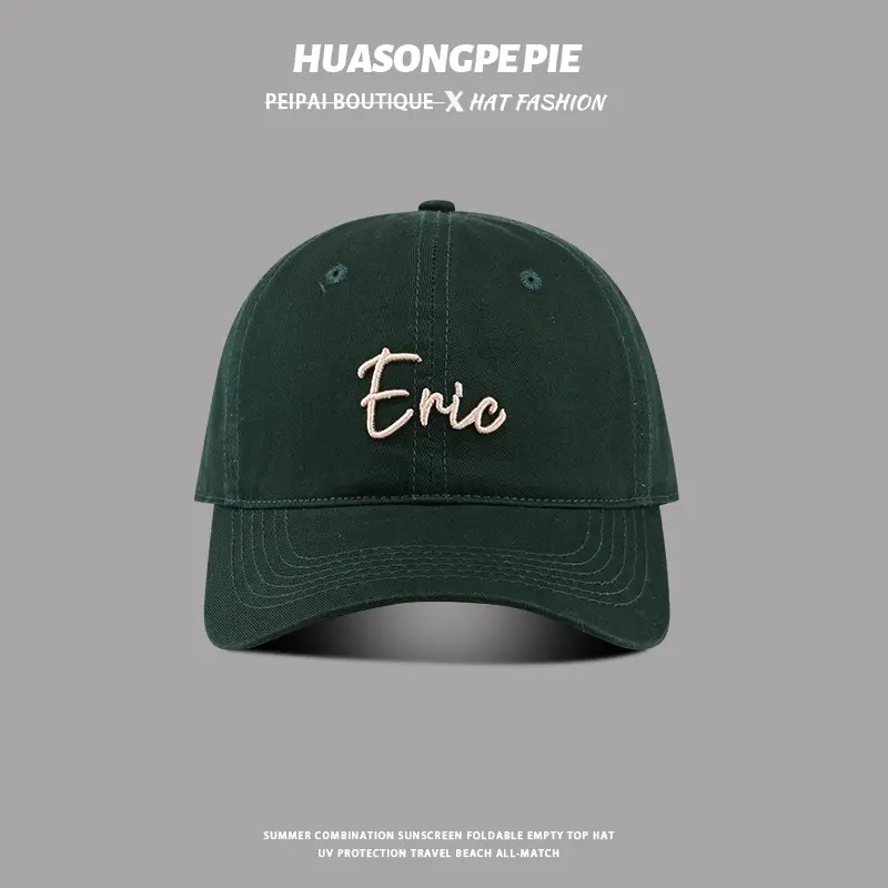 Eric Embroidered Black Women's Baseball Cap - Image 6