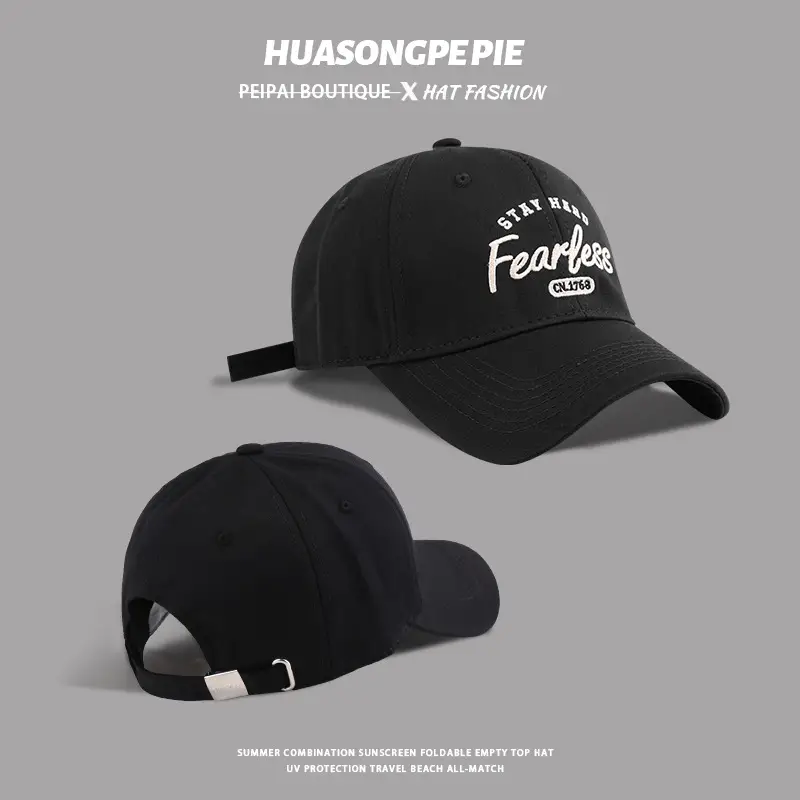 Korean Style Peaked Cap Women Black 2024 - Image 8