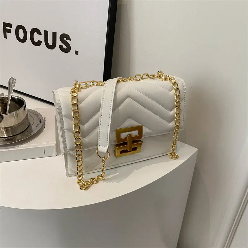 White Chain Crossbody Bag for Women 2024 - Image 4
