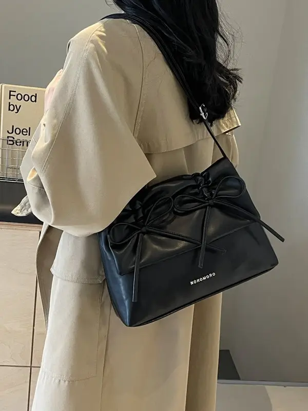 Women's New Western Style Shoulder Bag with Bow - Image 8