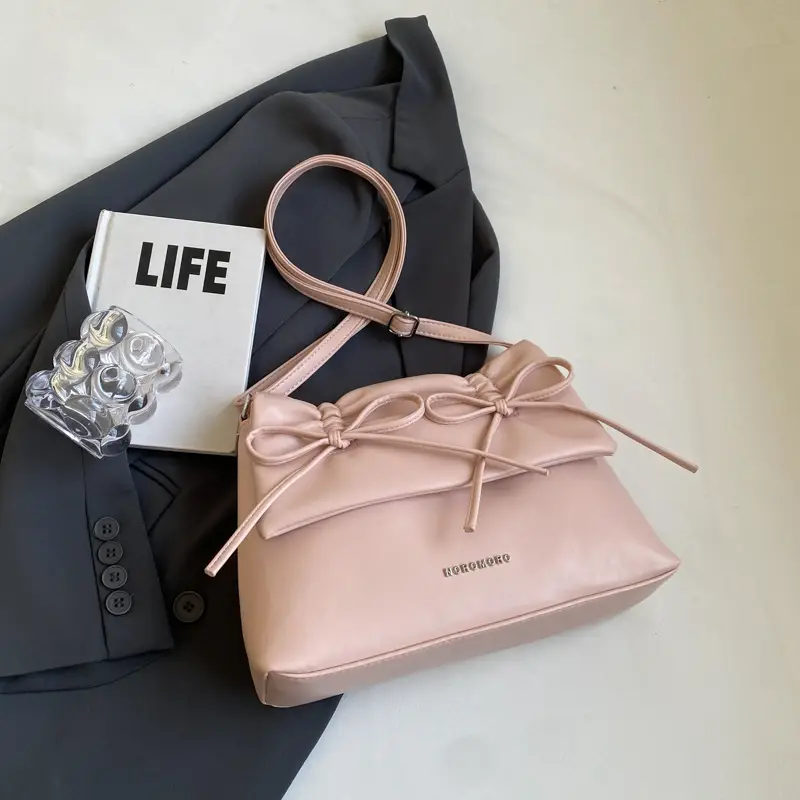 Women's New Western Style Shoulder Bag with Bow - Image 2