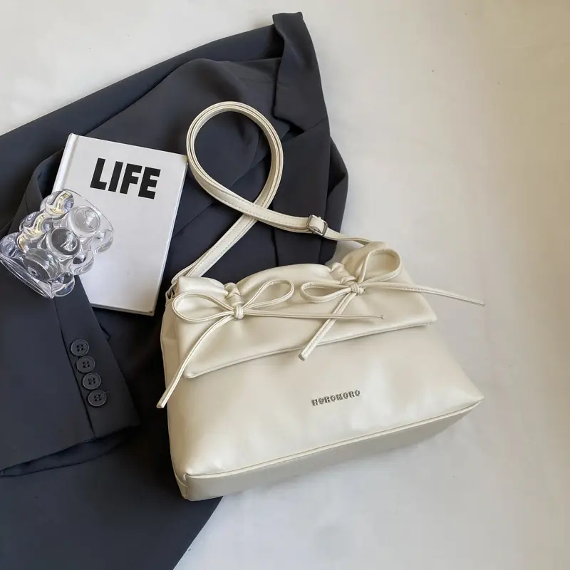 Women's New Western Style Shoulder Bag with Bow - Image 4