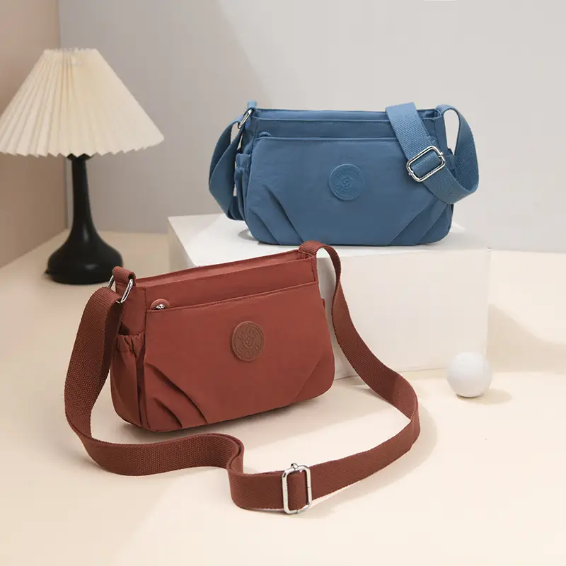 Black Oxford Crossbody Bag Women Lightweight Waterproof - Image 10