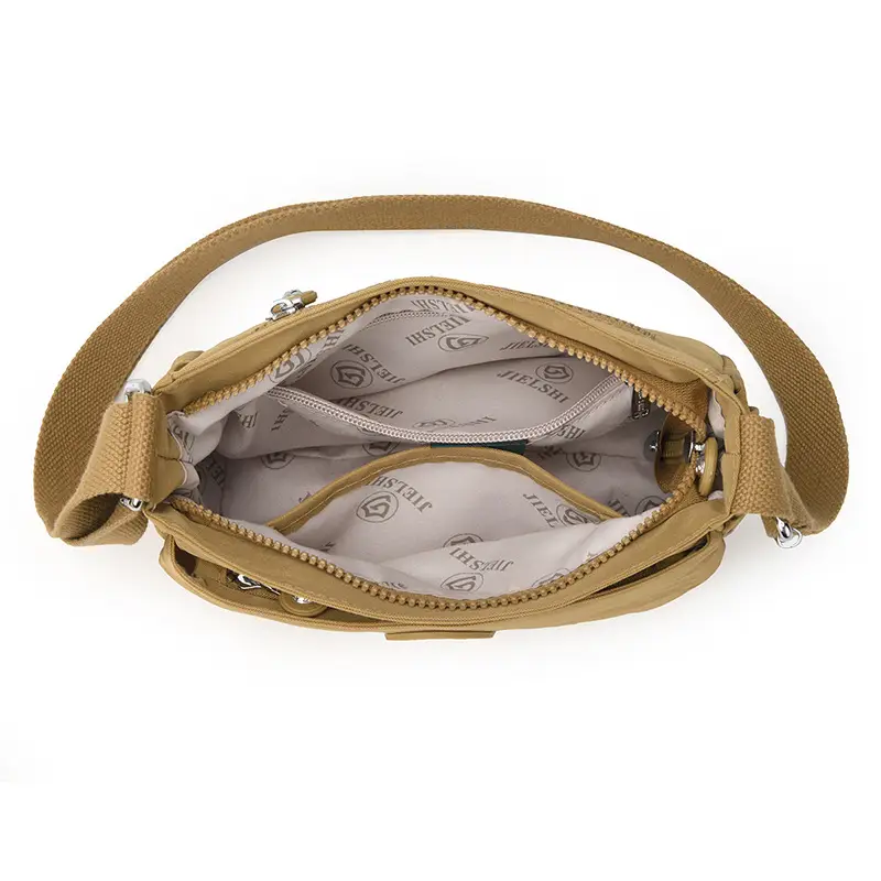 Black Oxford Crossbody Bag Women Lightweight Waterproof - Image 12