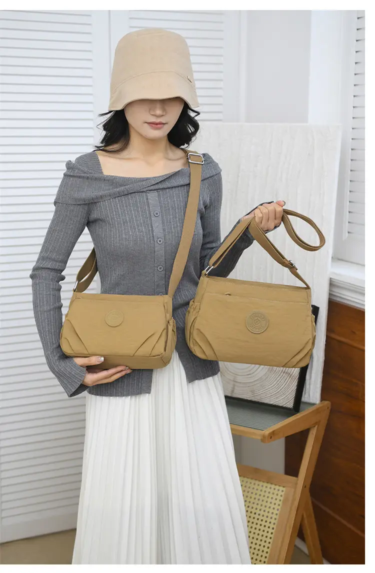 Black Oxford Crossbody Bag Women Lightweight Waterproof — feature 19