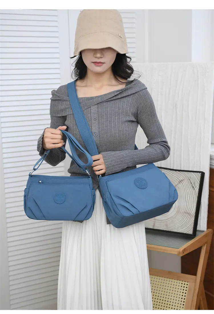 Black Oxford Crossbody Bag Women Lightweight Waterproof — feature 22