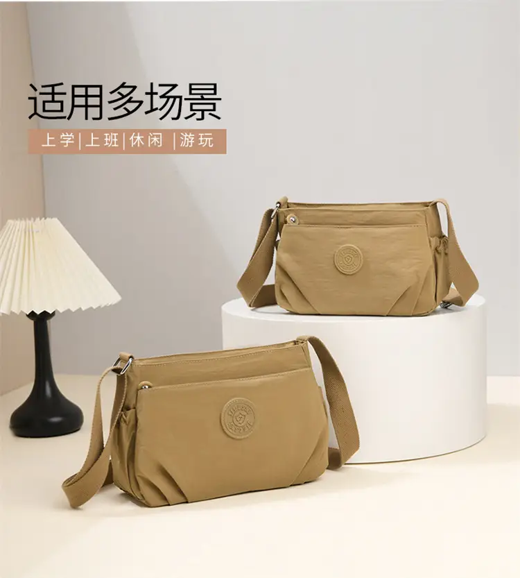 Black Oxford Crossbody Bag Women Lightweight Waterproof — feature 4