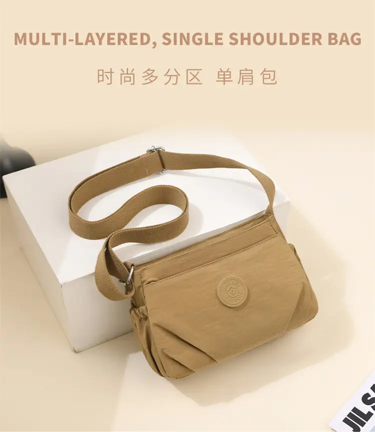 Black Oxford Crossbody Bag Women Lightweight Waterproof — feature 5