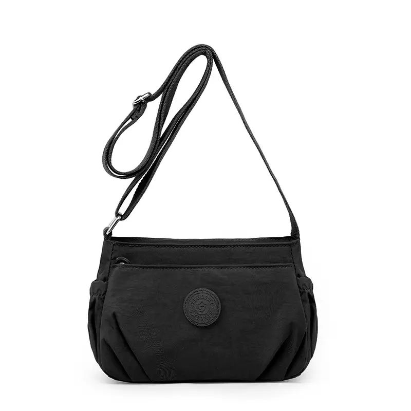 Black Oxford Crossbody Bag Women Lightweight Waterproof - Image 5