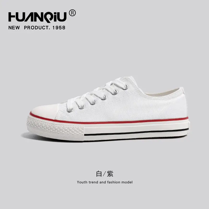 Women Canvas High Top Shoes Black White Spring 2024 - Image 5