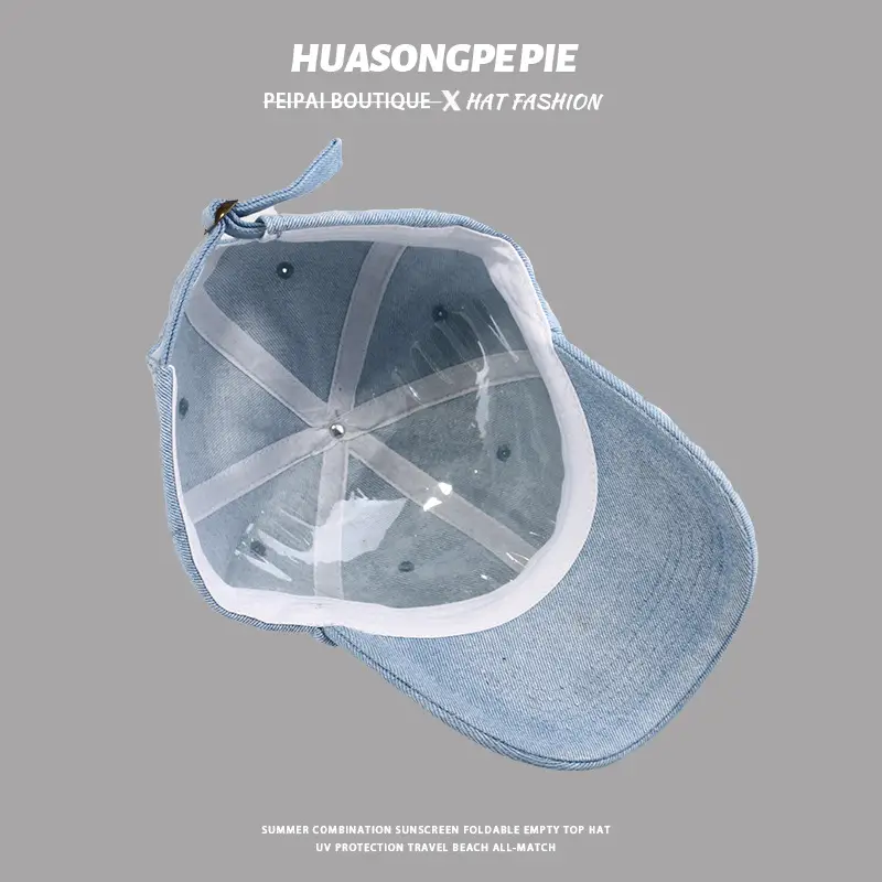 Blue Women's Denim Peaked Cap Summer Wear — feature 11