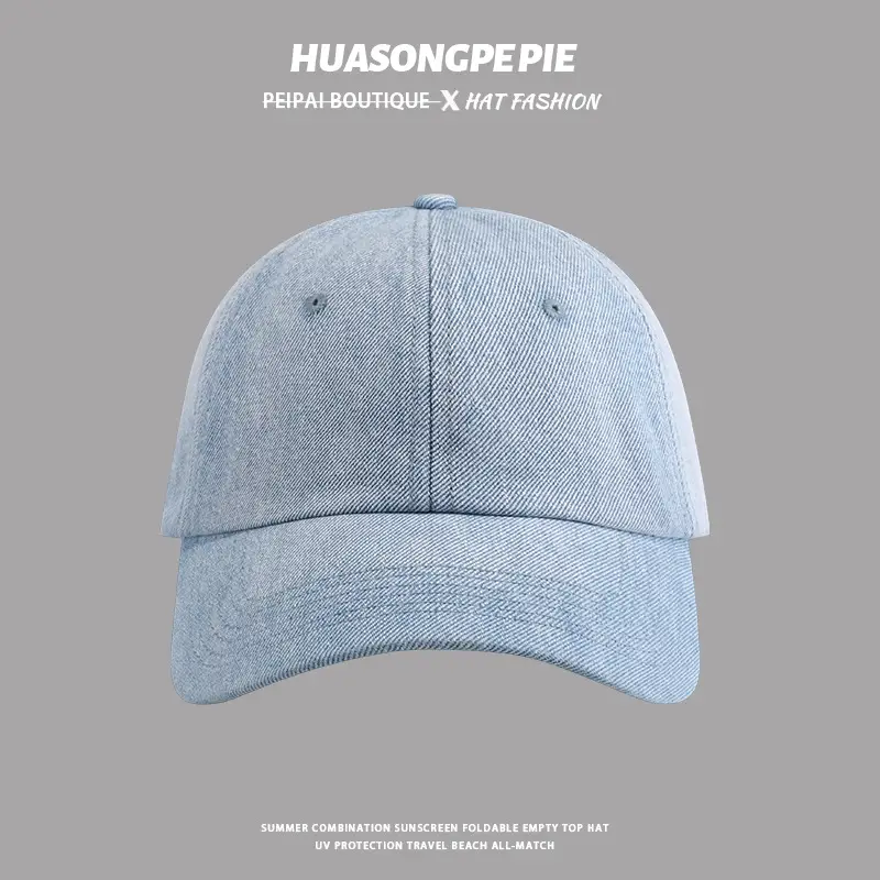 Blue Women's Denim Peaked Cap Summer Wear — feature 7