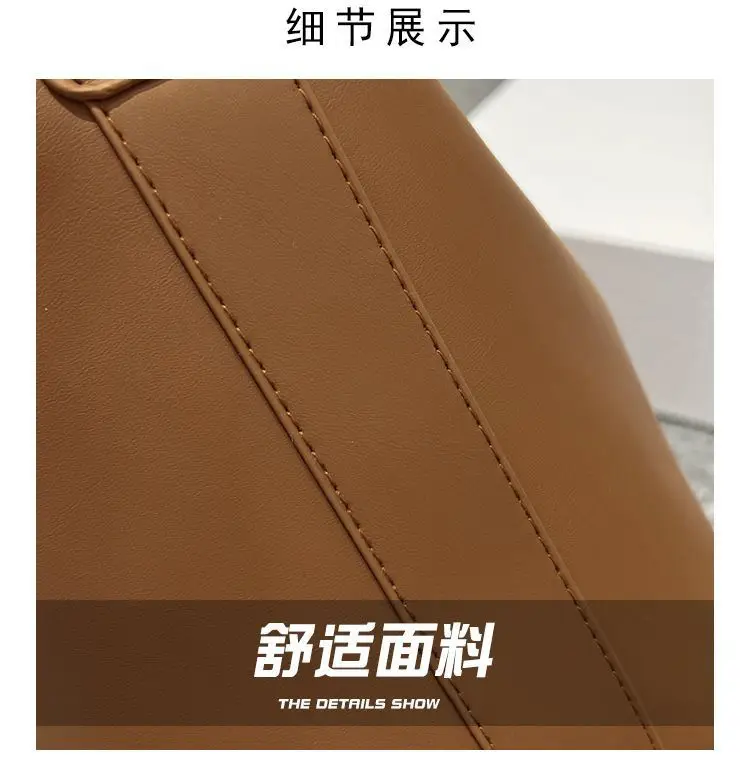 Women's Large Capacity Korean Style Shoulder Bag Brown — feature 3