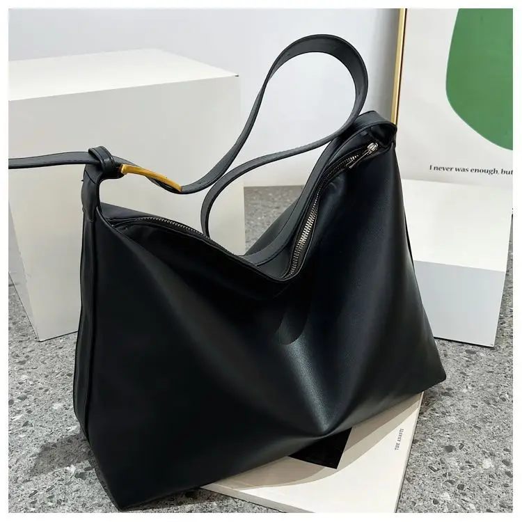 Women's Large Capacity Korean Style Shoulder Bag Brown — feature 33