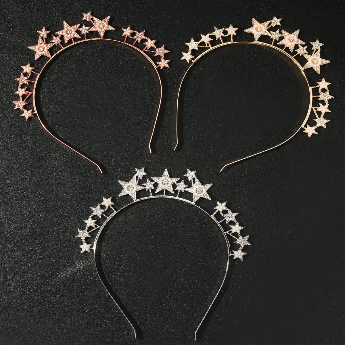 European Rhinestone Star Headband for Festive Parties - Image 4