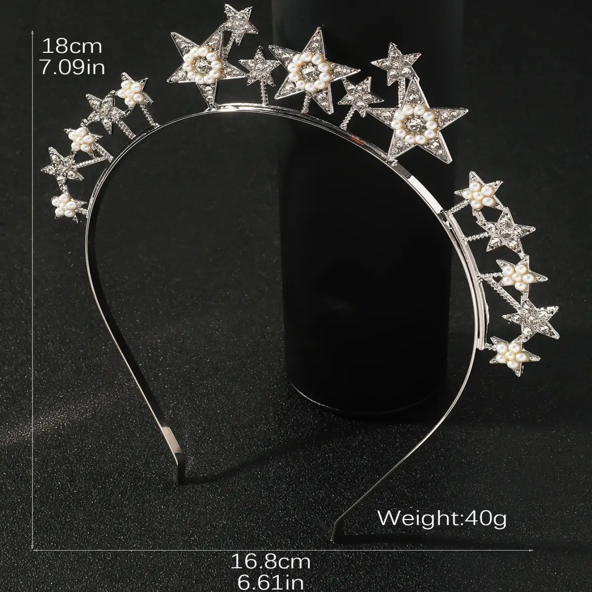 European Rhinestone Star Headband for Festive Parties - Image 6