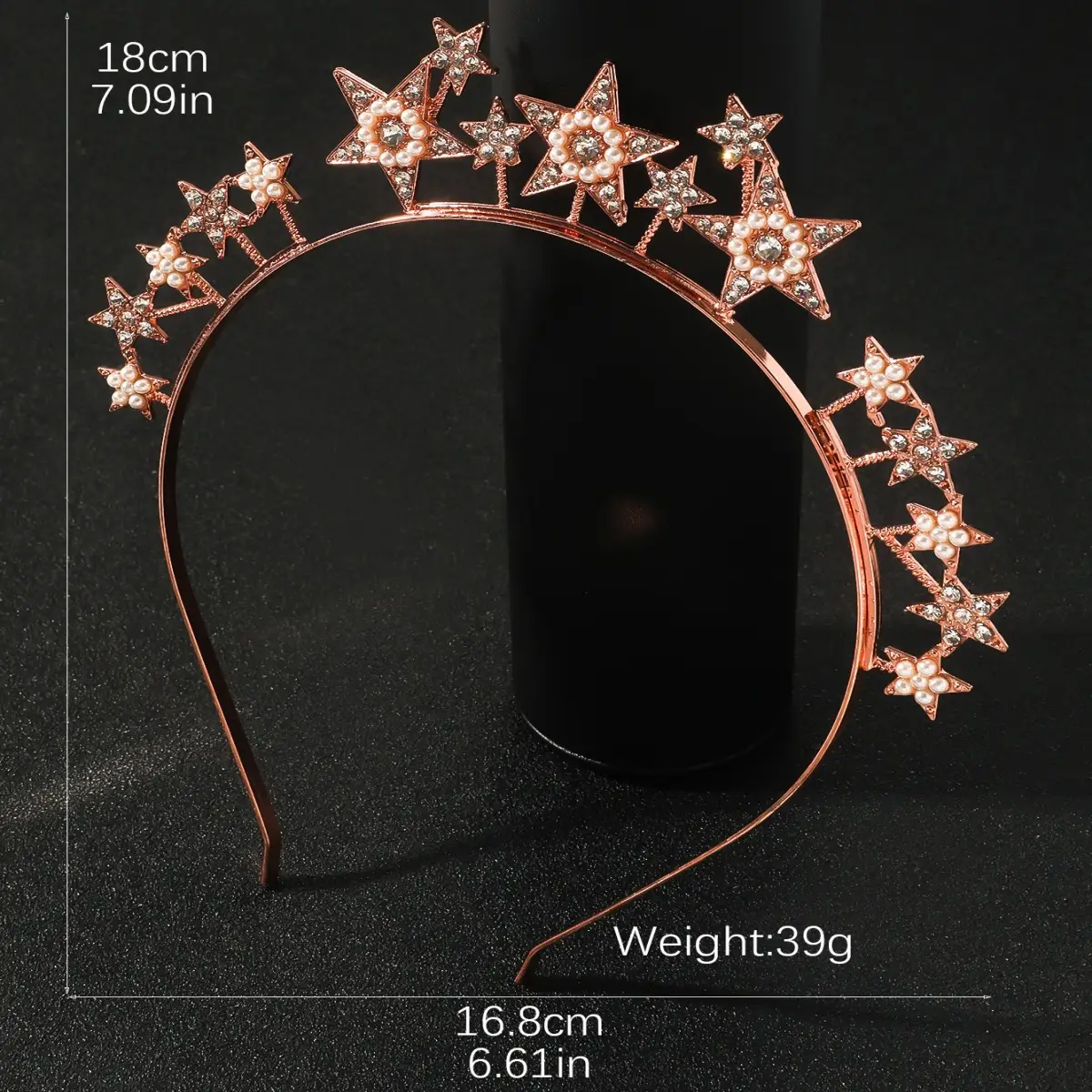 European Rhinestone Star Headband for Festive Parties — feature 2