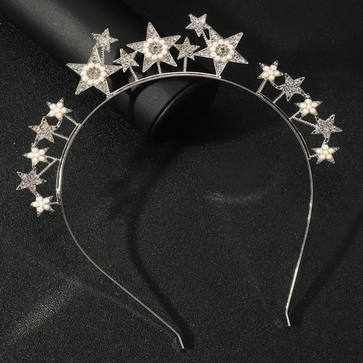 European Rhinestone Star Headband for Festive Parties - Image 2
