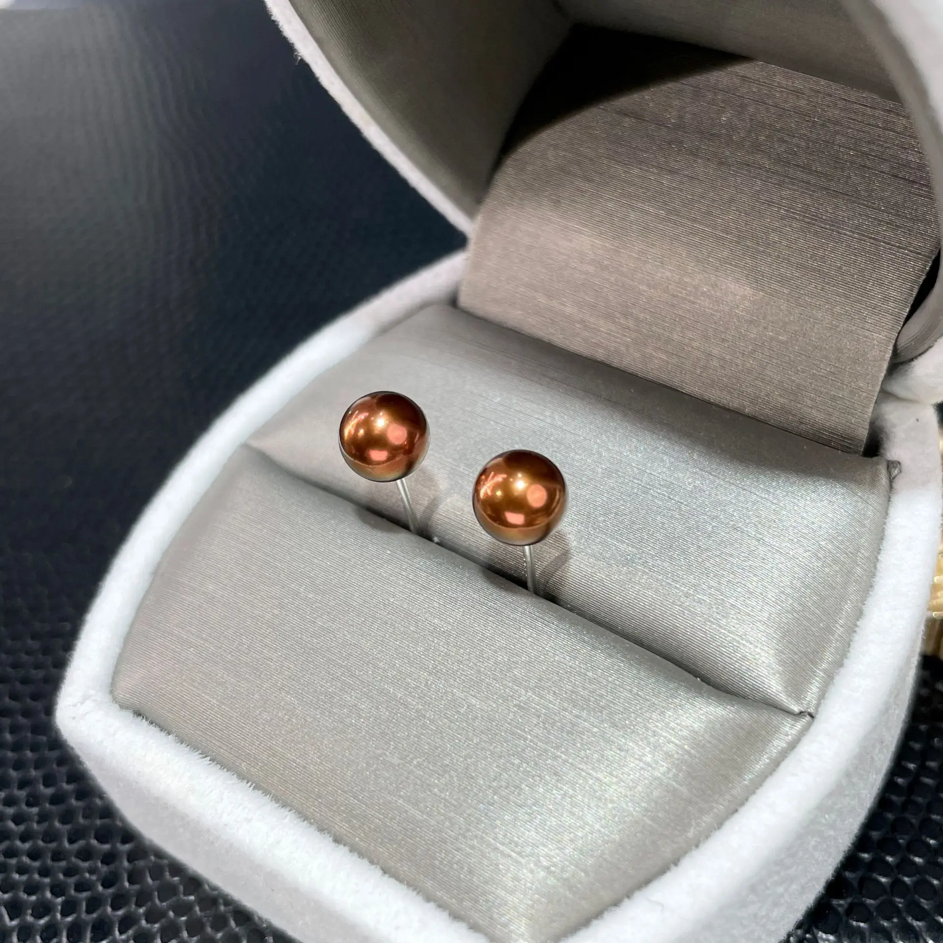 French Medieval Earrings S925 Silver Black Pearl Vintage — feature 5
