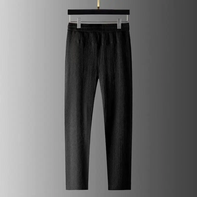 Men White Pleated T-Shirt Shorts Casual Set — feature 8