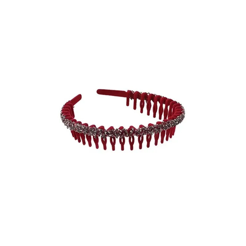 Velvet Rhinestone Hair Band for Women