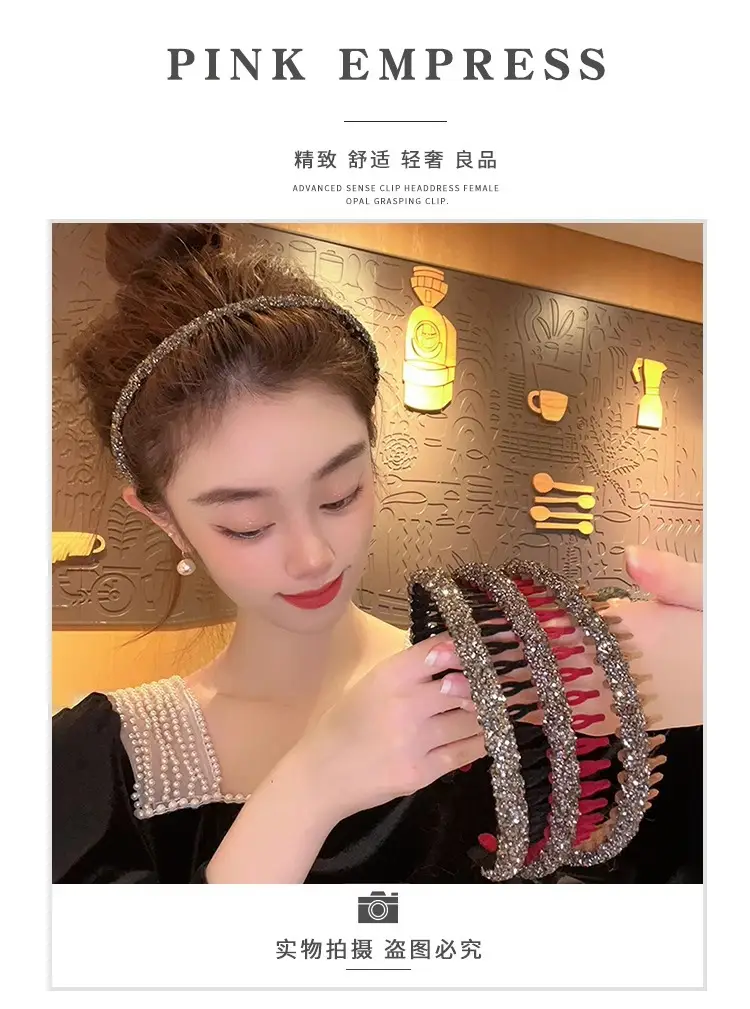 Velvet Rhinestone Hair Band for Women — feature 13