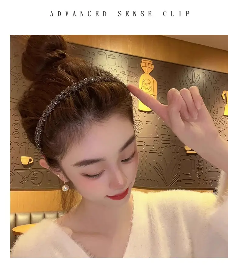 Velvet Rhinestone Hair Band for Women — feature 17
