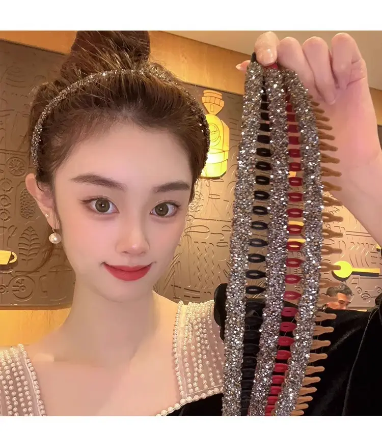Velvet Rhinestone Hair Band for Women — feature 18
