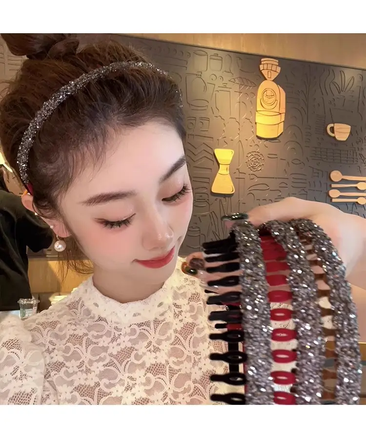 Velvet Rhinestone Hair Band for Women — feature 20