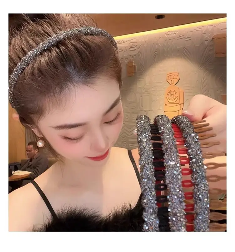 Velvet Rhinestone Hair Band for Women — feature 21