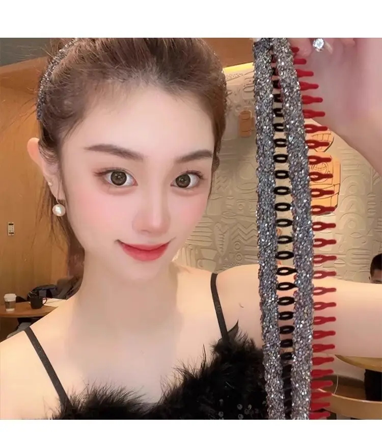 Velvet Rhinestone Hair Band for Women — feature 23