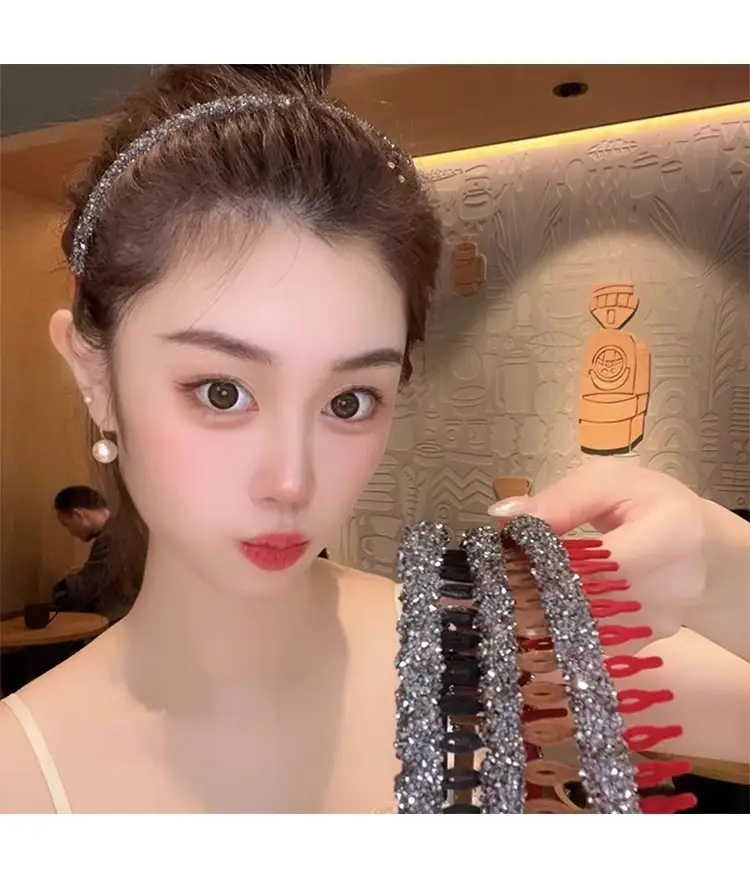 Velvet Rhinestone Hair Band for Women — feature 24