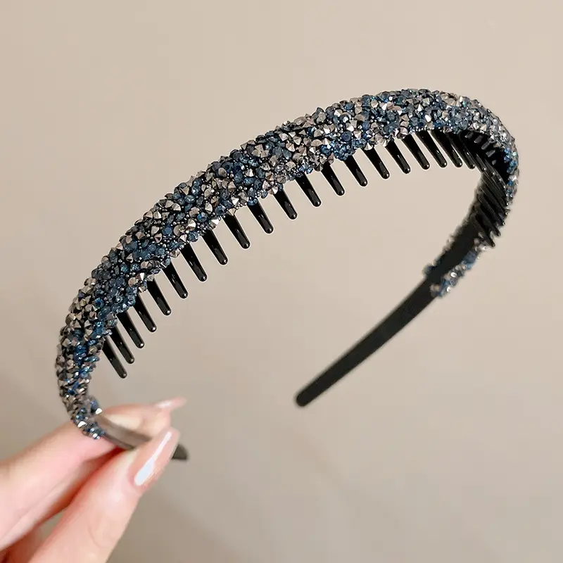 Velvet Rhinestone Hair Band for Women