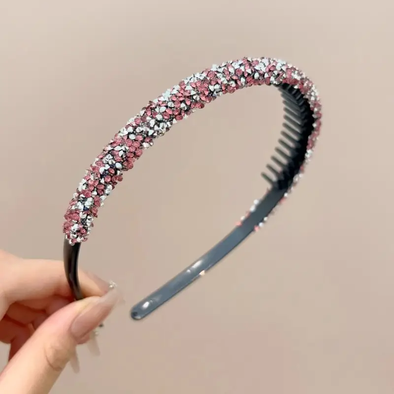 Velvet Rhinestone Hair Band for Women