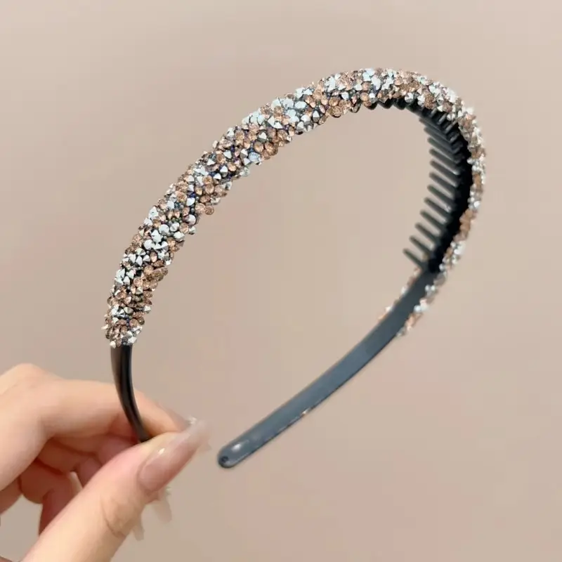 Velvet Rhinestone Hair Band for Women
