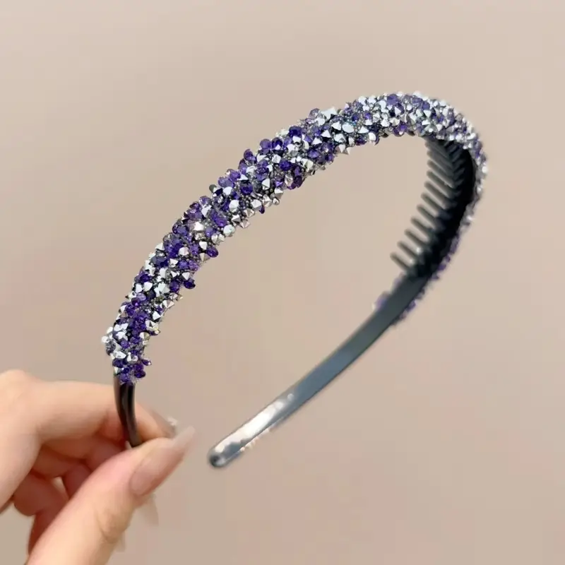 Velvet Rhinestone Hair Band for Women