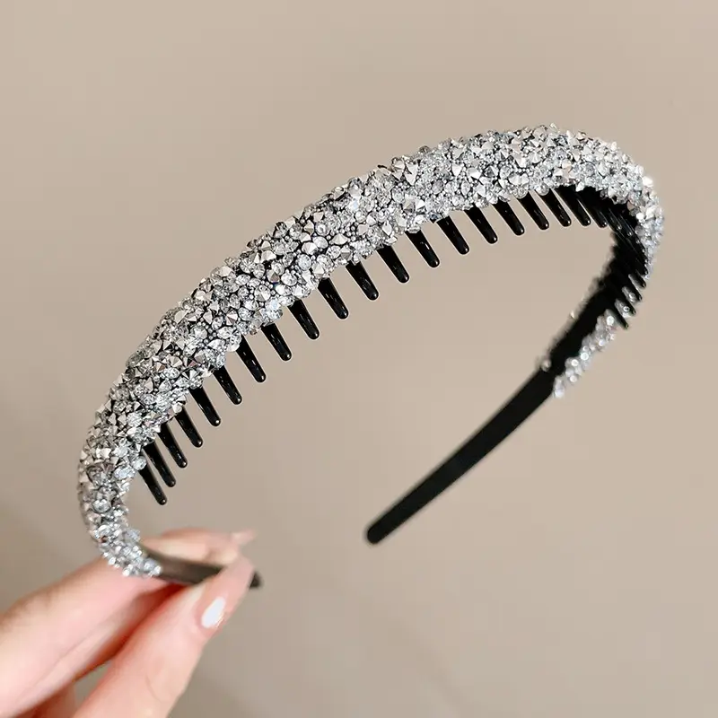 Velvet Rhinestone Hair Band for Women