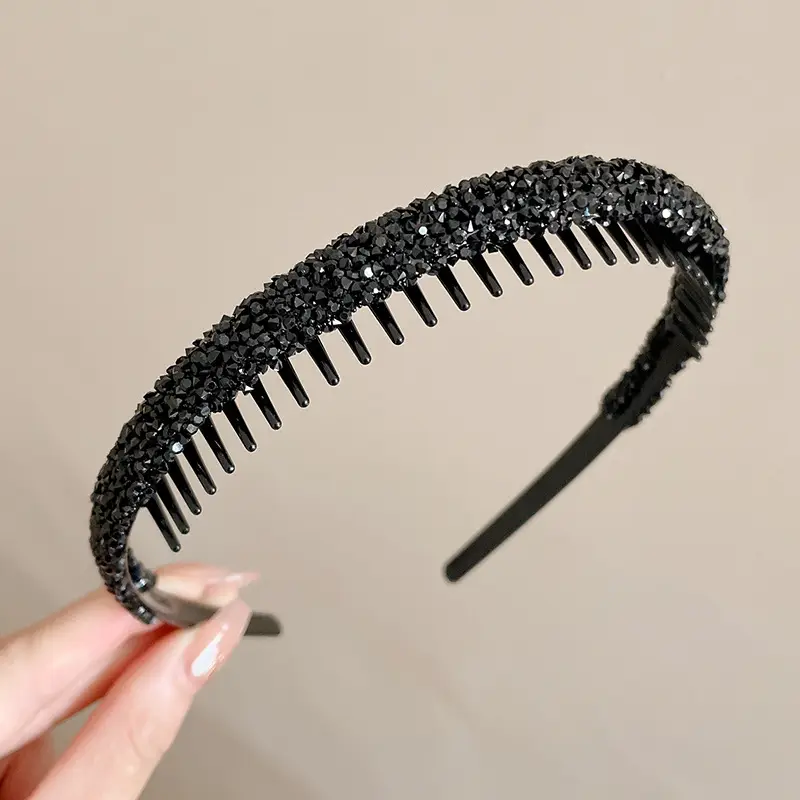 Velvet Rhinestone Hair Band for Women