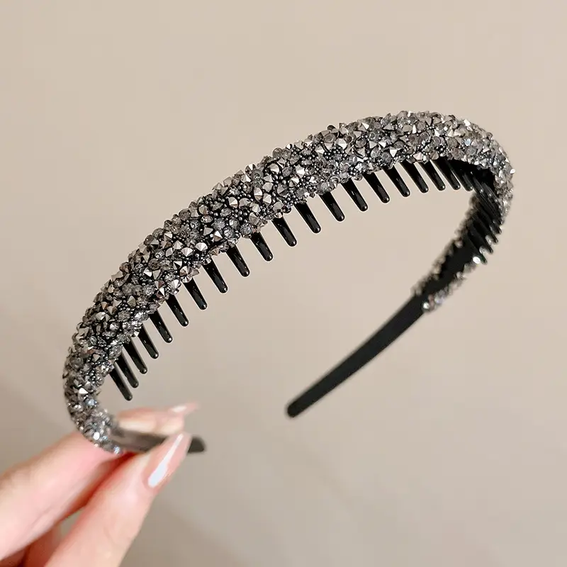 Velvet Rhinestone Hair Band for Women