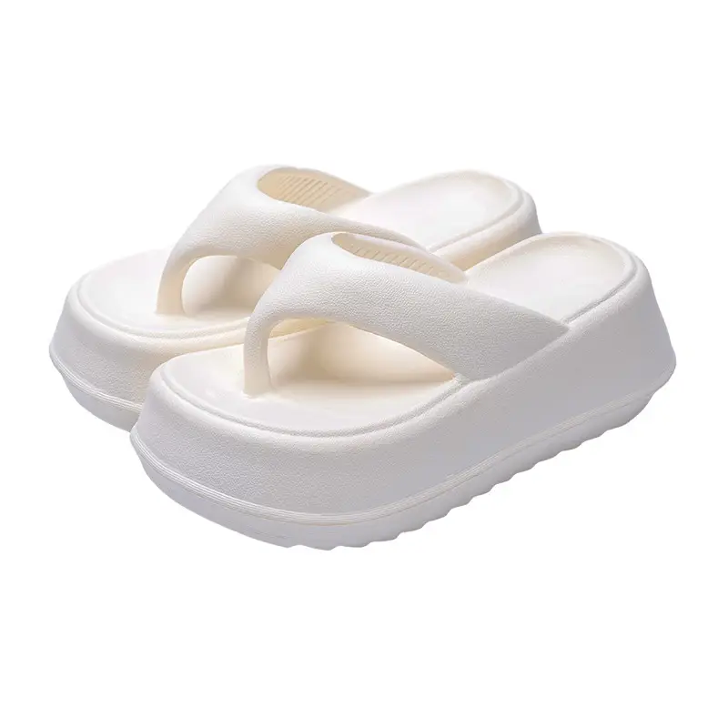 Lidani 7.0cm Thick Bottom Height Increasing Flip Flops Women's Summer Outer Wear New Style Shit Feeling Sandals Women's Summer