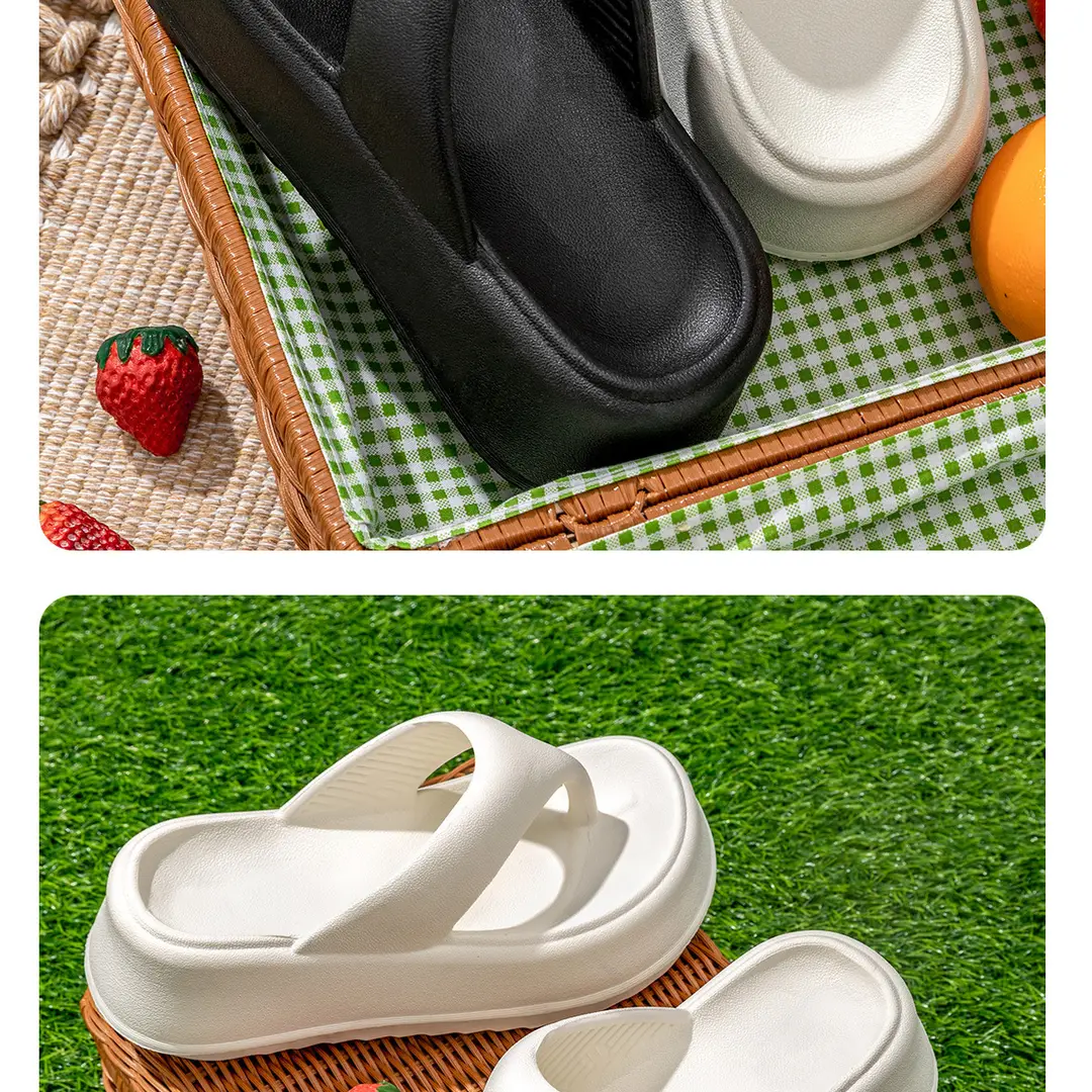Lidani 7.0cm Thick Bottom Height Increasing Flip Flops Women's Summer Outer Wear New Style Shit Feeling Sandals Women's Summer — feature 16